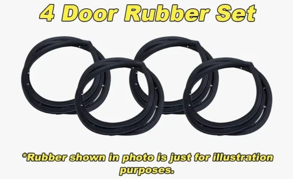 Ford Falcon XR XY Sedan Four Door Rubber Seal Set (4pc)