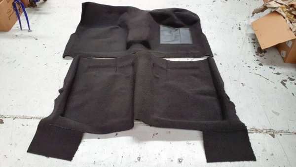 Ford Falcon XW XY Black Loop Pile Carpet With Underlay (4PC)