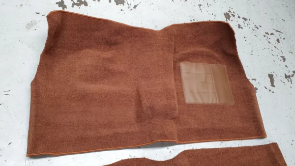 Ford Falcon XW XY Saddle Classic Loop Carpet With Underlay (4PC)2
