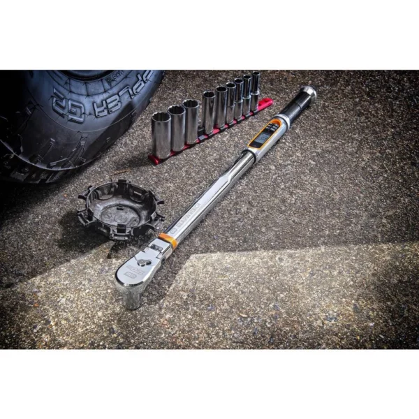 GearWrench 12 Drive Electronic Torque Wrench with Flex Head 85196 (10)