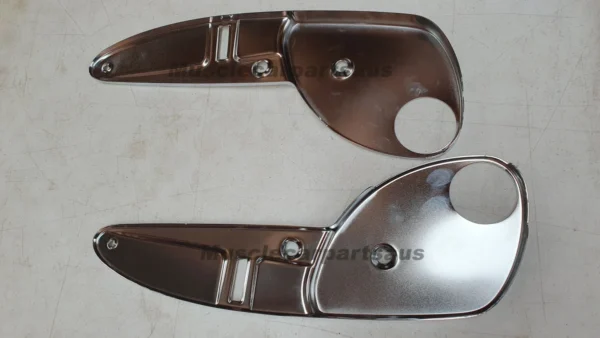 Holden HK HT HG Chrome Bucket Seat Adjuster Hinge Covers Pair 3