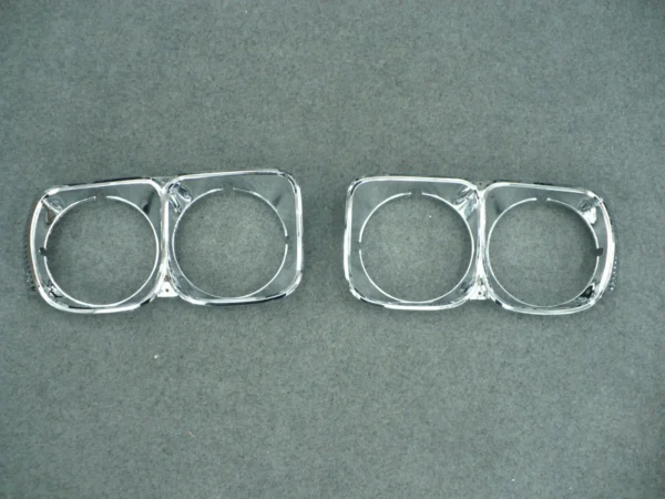 Mazda RX3 12A Chrome Headlight Surrounds (Pair) 1