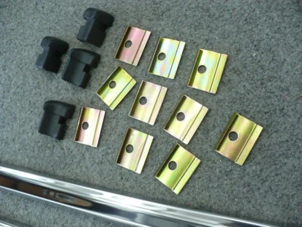 Mazda RX3 Sill Moulds 2pc with 10pc Clip Set and 4pc End Cap Rubbers2
