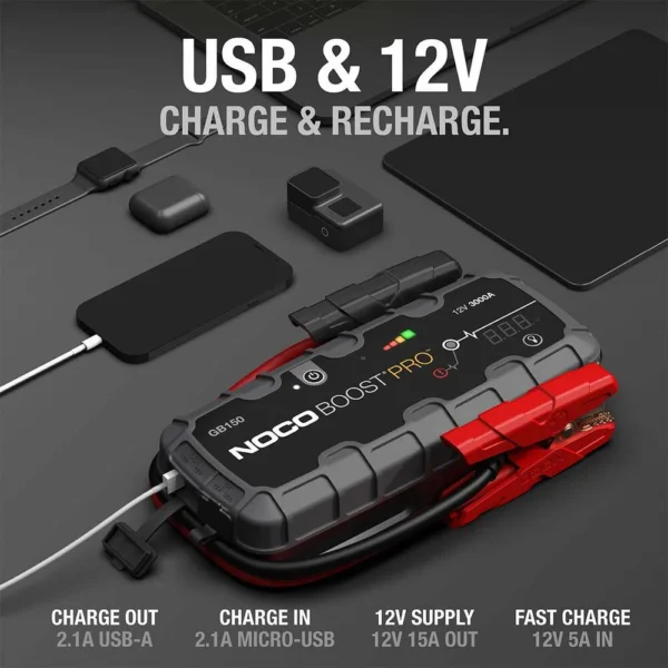 NOCO UltraSafe Boost Pro Lithium Jump Starter 12V 3000 Amp (9)